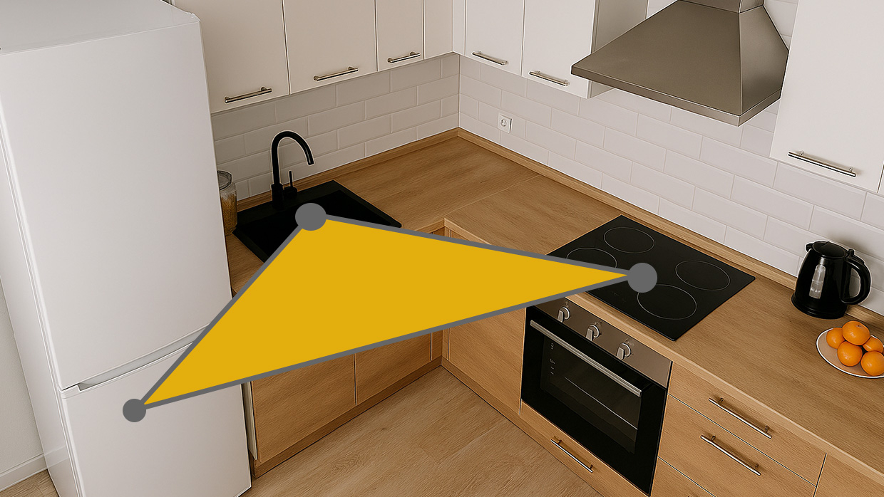 Кухня, яка не дратує: робочий трикутник.